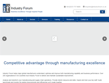 Tablet Screenshot of industryforum.co.uk